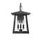 Z-Lite Rainer 3 Light Outdoor Wall Light, 11.5in. W x 19in. H, Black 5015M-BK - alternate 5